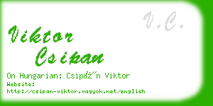 viktor csipan business card